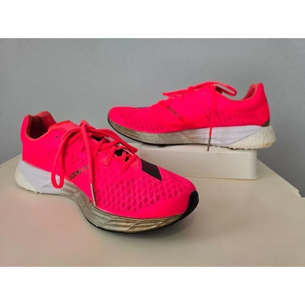 Adidas Adizero Women’s US 9.5 Pink Coral Running Shoes Athleisure Performance